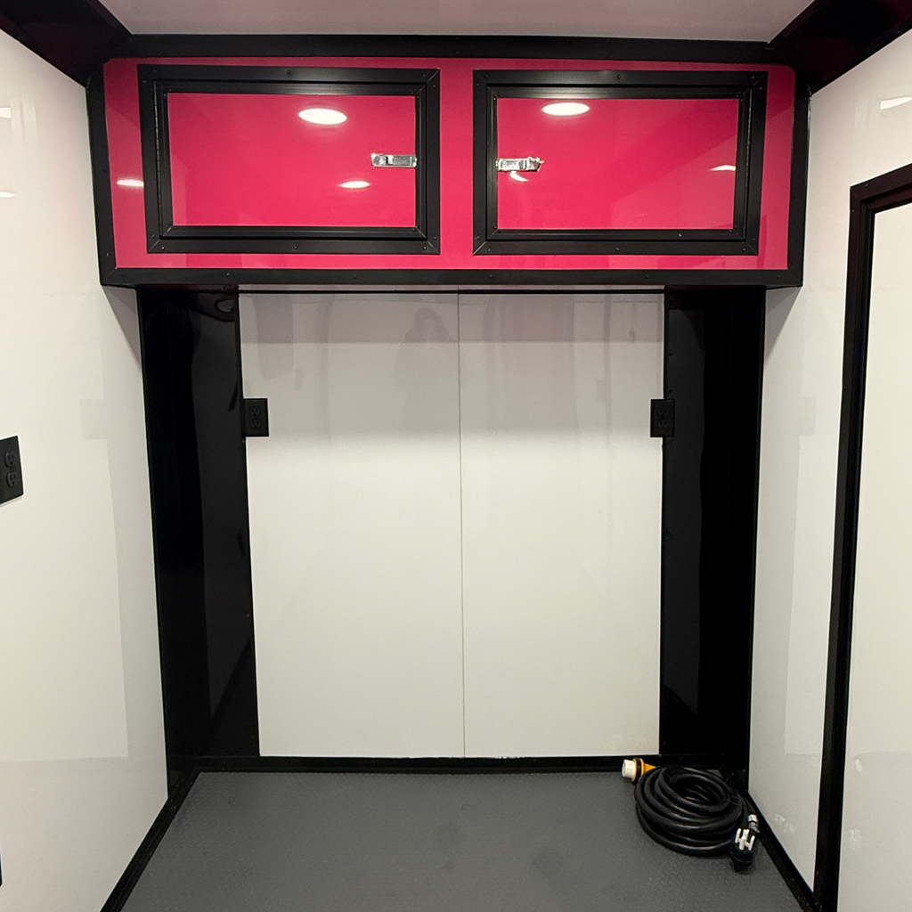 6X12TA Pink Dog Grooming Trailer