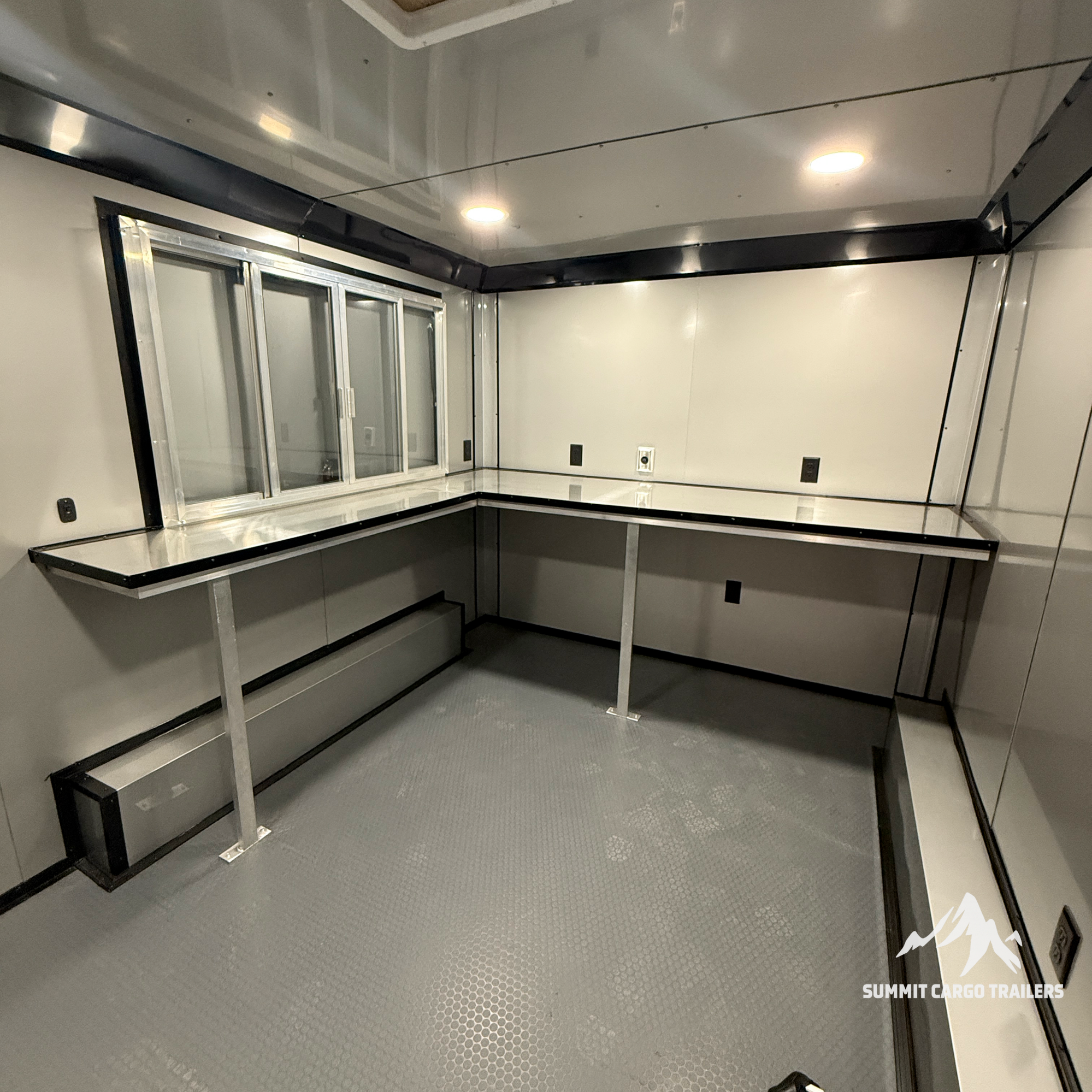 8.5X12TA Black Concession Trailer