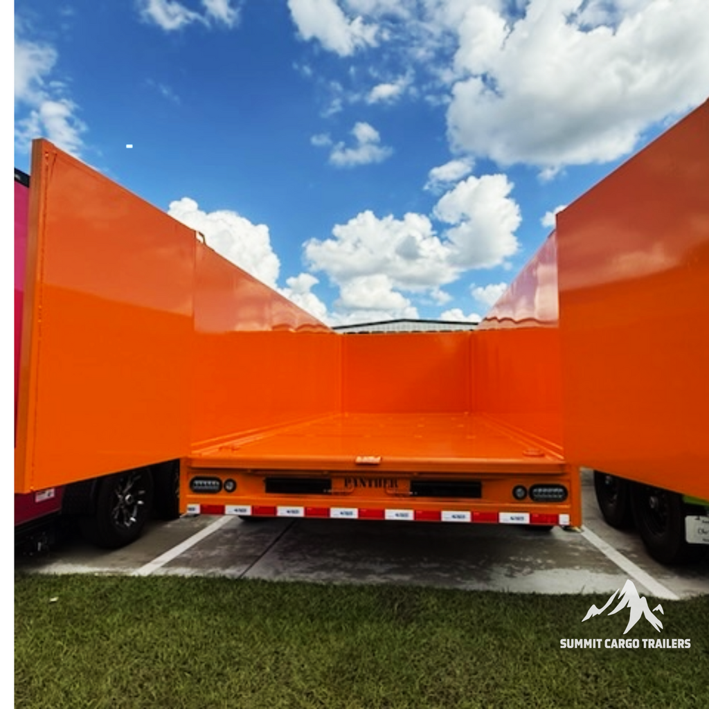 7X14TA Orange Dump Trailer