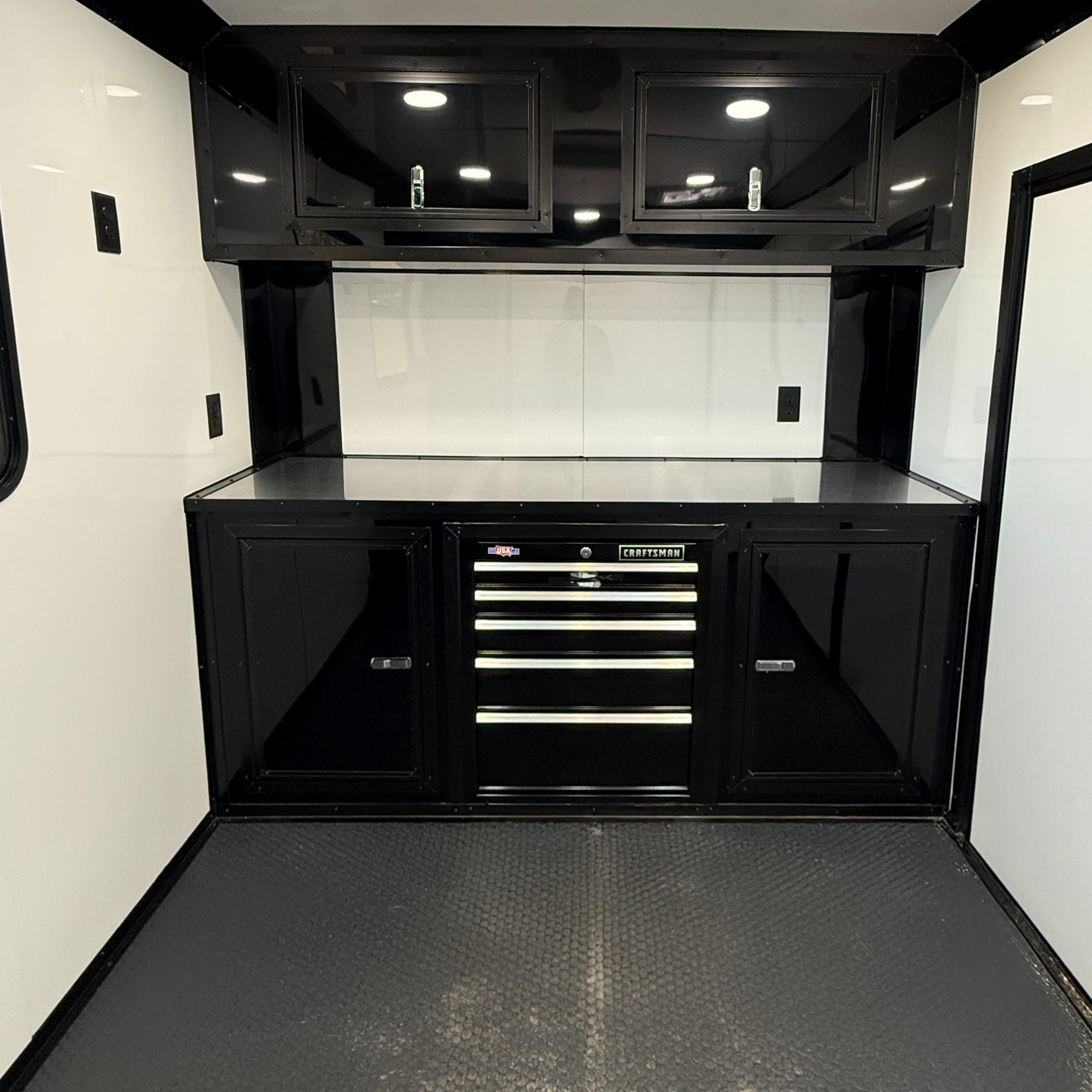 7X12TA White Dog Grooming Trailer