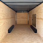 8.5X28TA3 White Standard Car Hauler Trailer