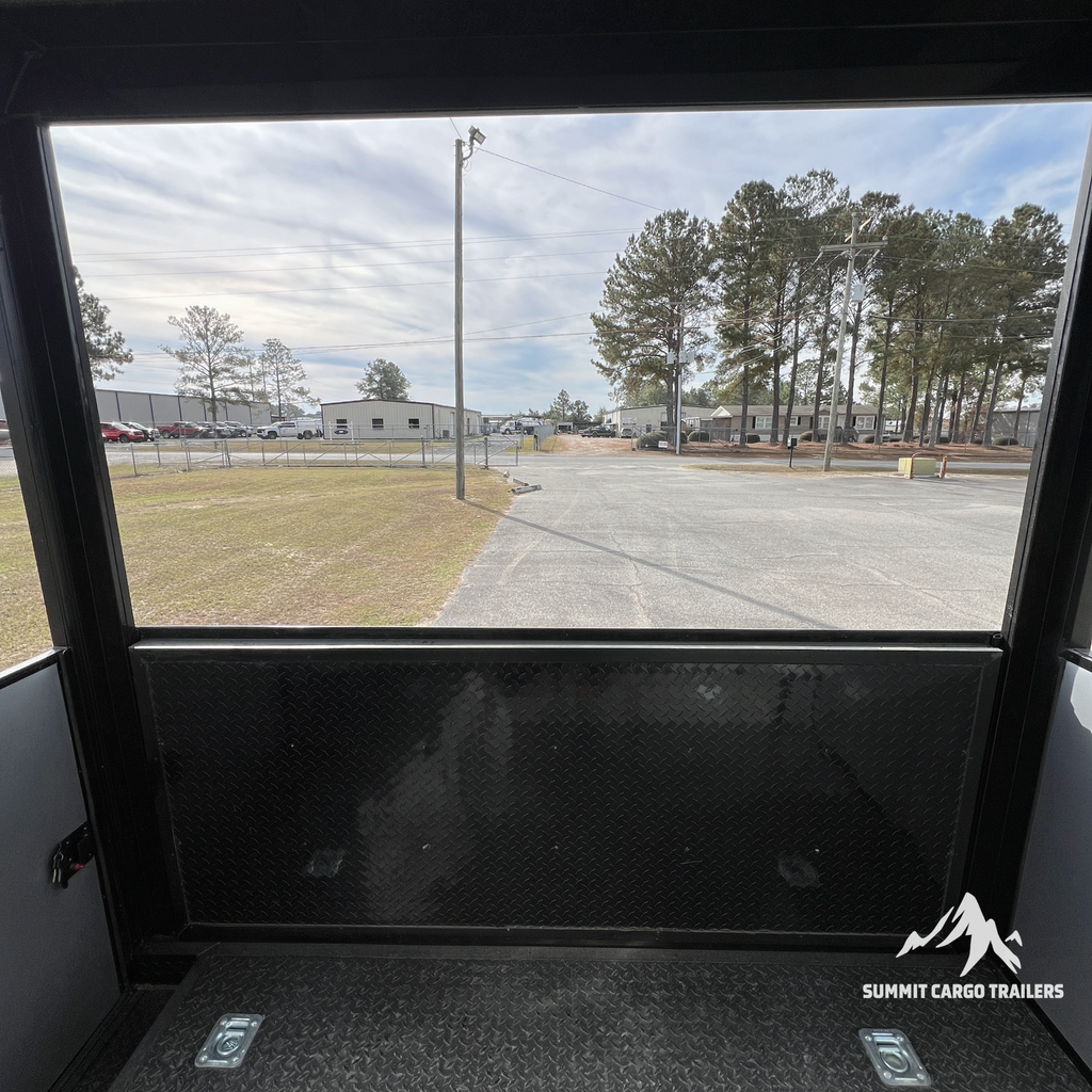 8.5X18TA3 Red Concession Porch Trailer