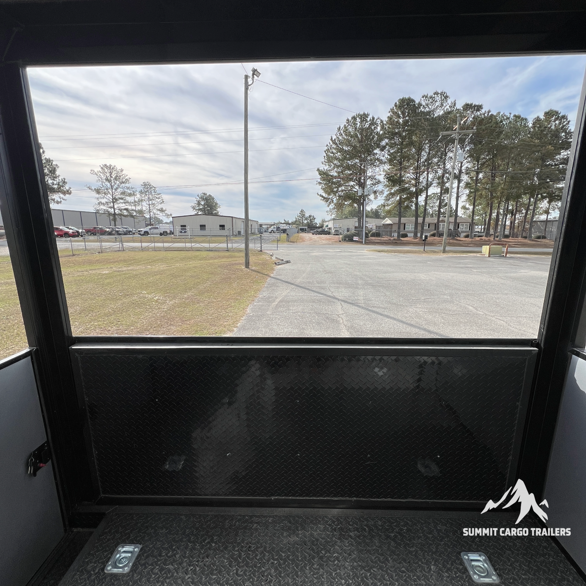 8.5X18TA3 Red Concession Porch Trailer