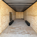 8.5X28TA3 White Standard Car Hauler Trailer