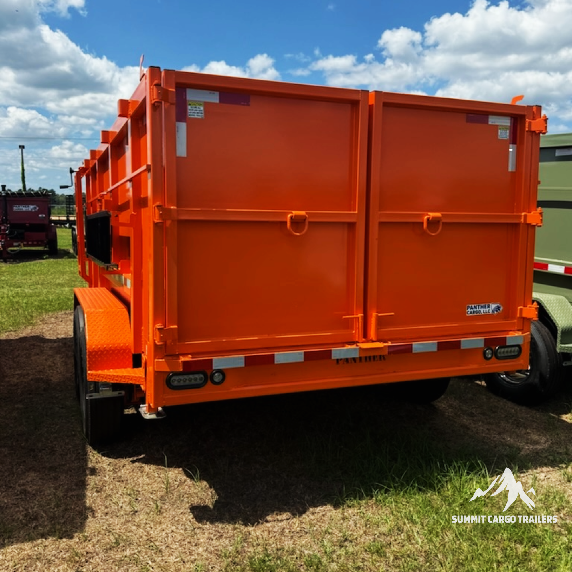 7X14TA Orange Dump Trailer