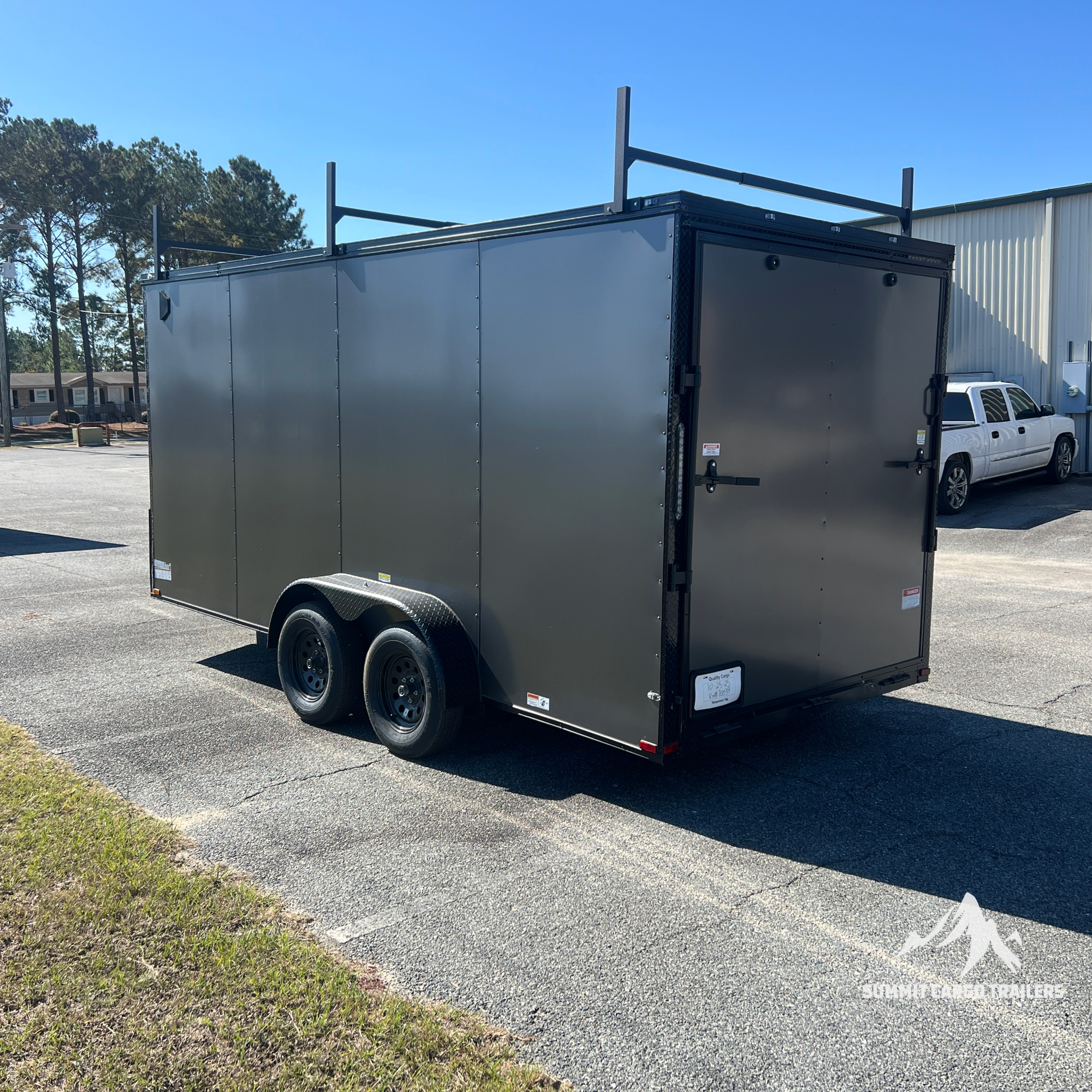 7X16TA Charcoal Standard Work Trailer