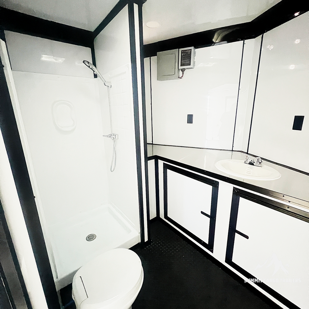 8.5X28TA White Race Ready Trailer