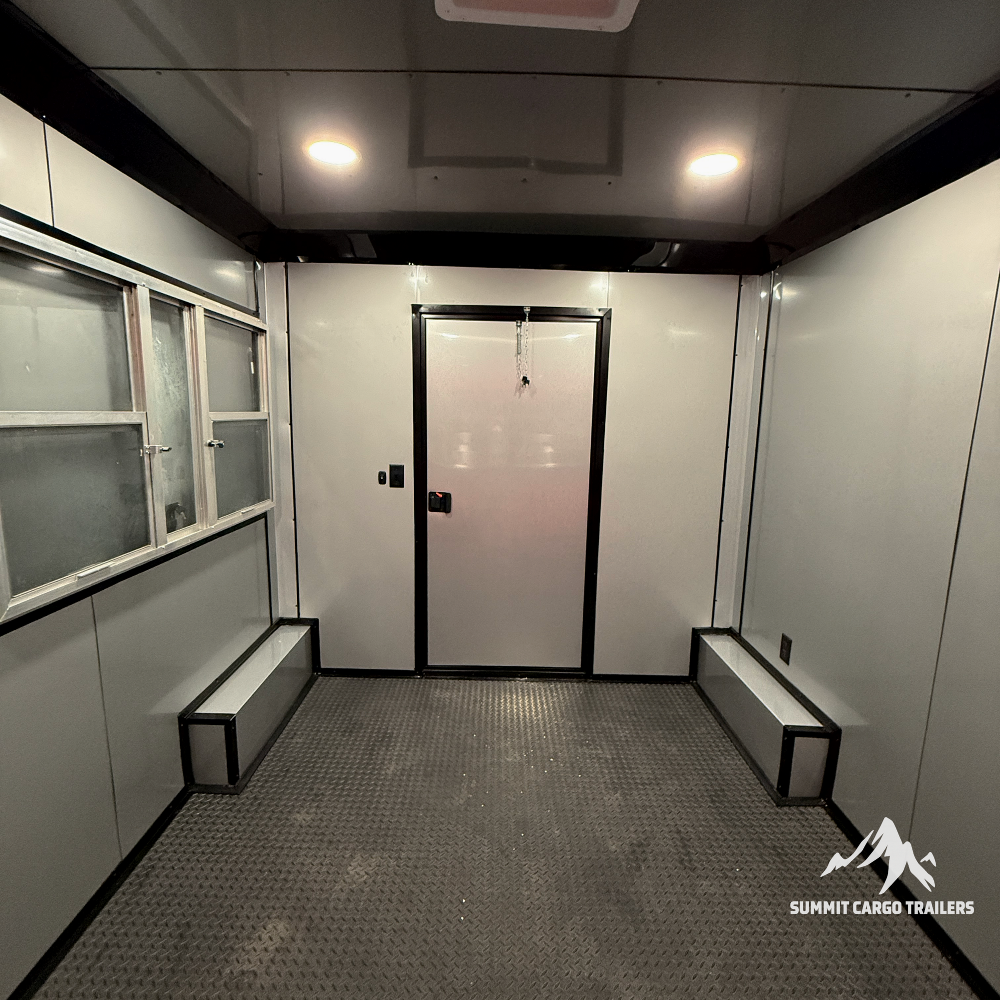 8.5X20TA Red Concession Gullwing Porch Trailer