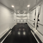 8.5X24TA3 White Gullwing Vendor Trailer