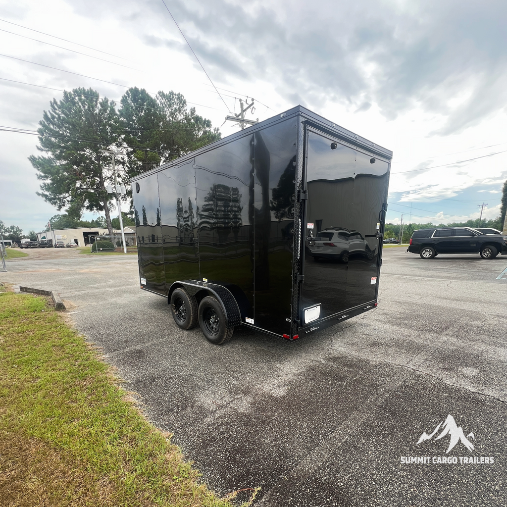 7X14TA Black Standard Trailer