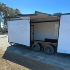 8.5X24TA3 White Car Hauler Trailer