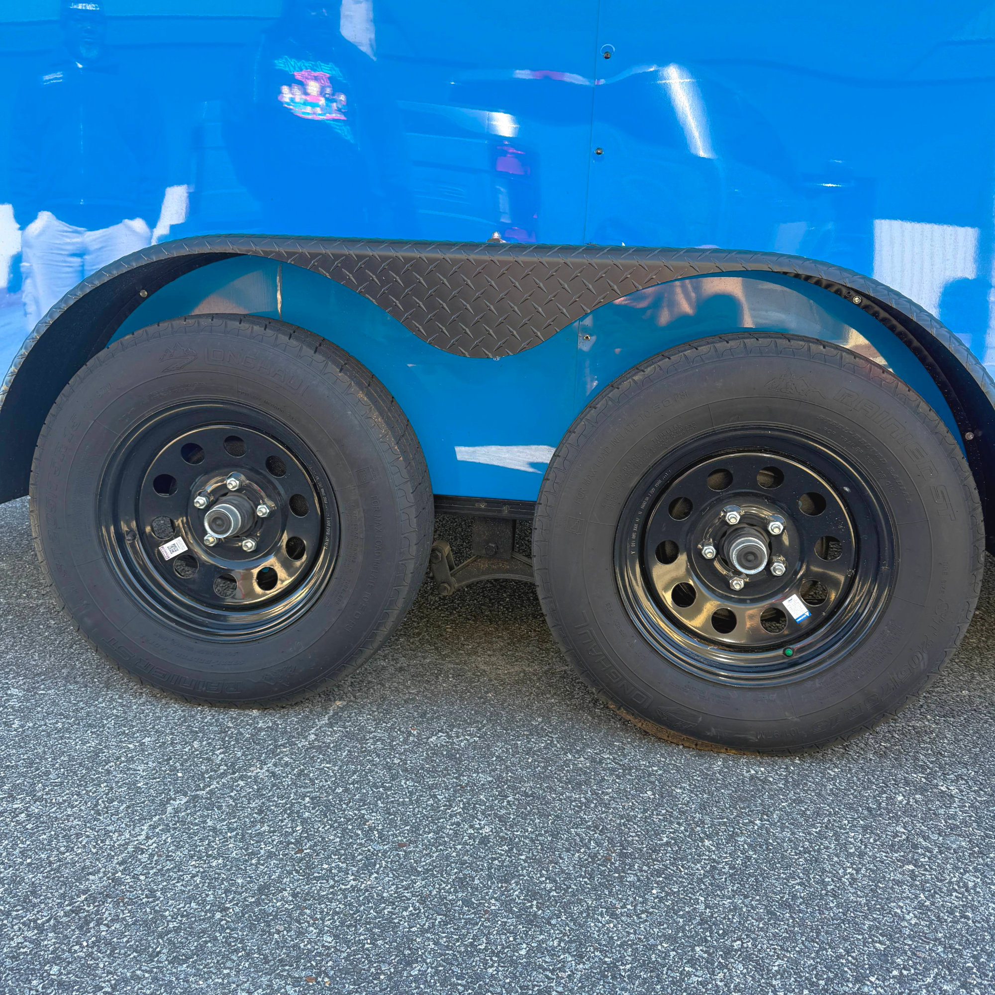 7X14TA Blue Concession Trailer