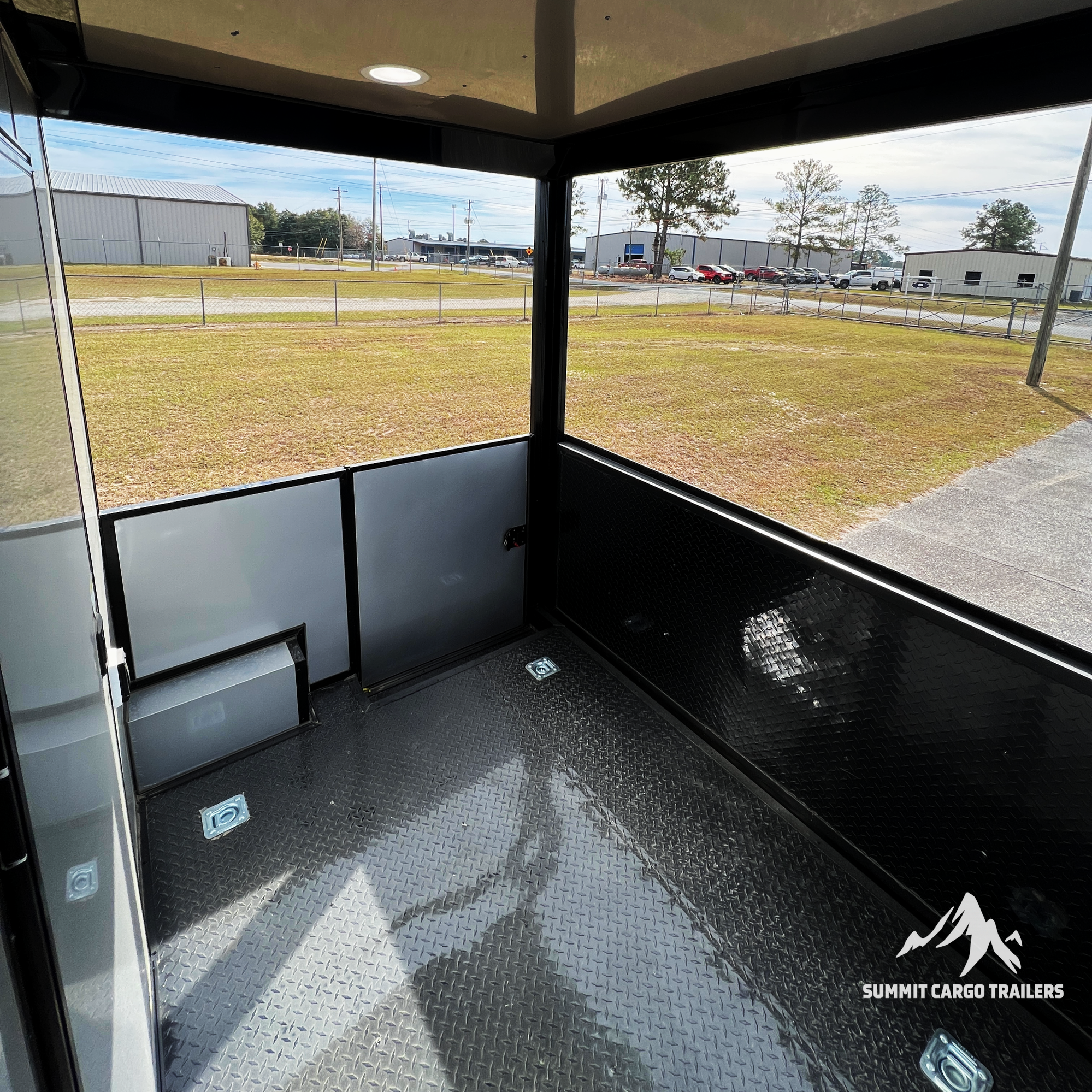 8.5X18TA3 Red Concession Porch Trailer