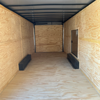 8.5X28TA3 White Standard Car Hauler Trailer