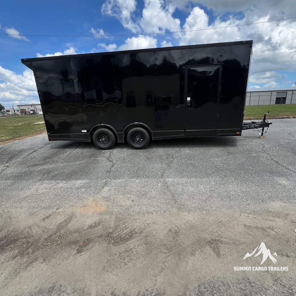 8.5X20TA3 Black Car Hauler Trailer