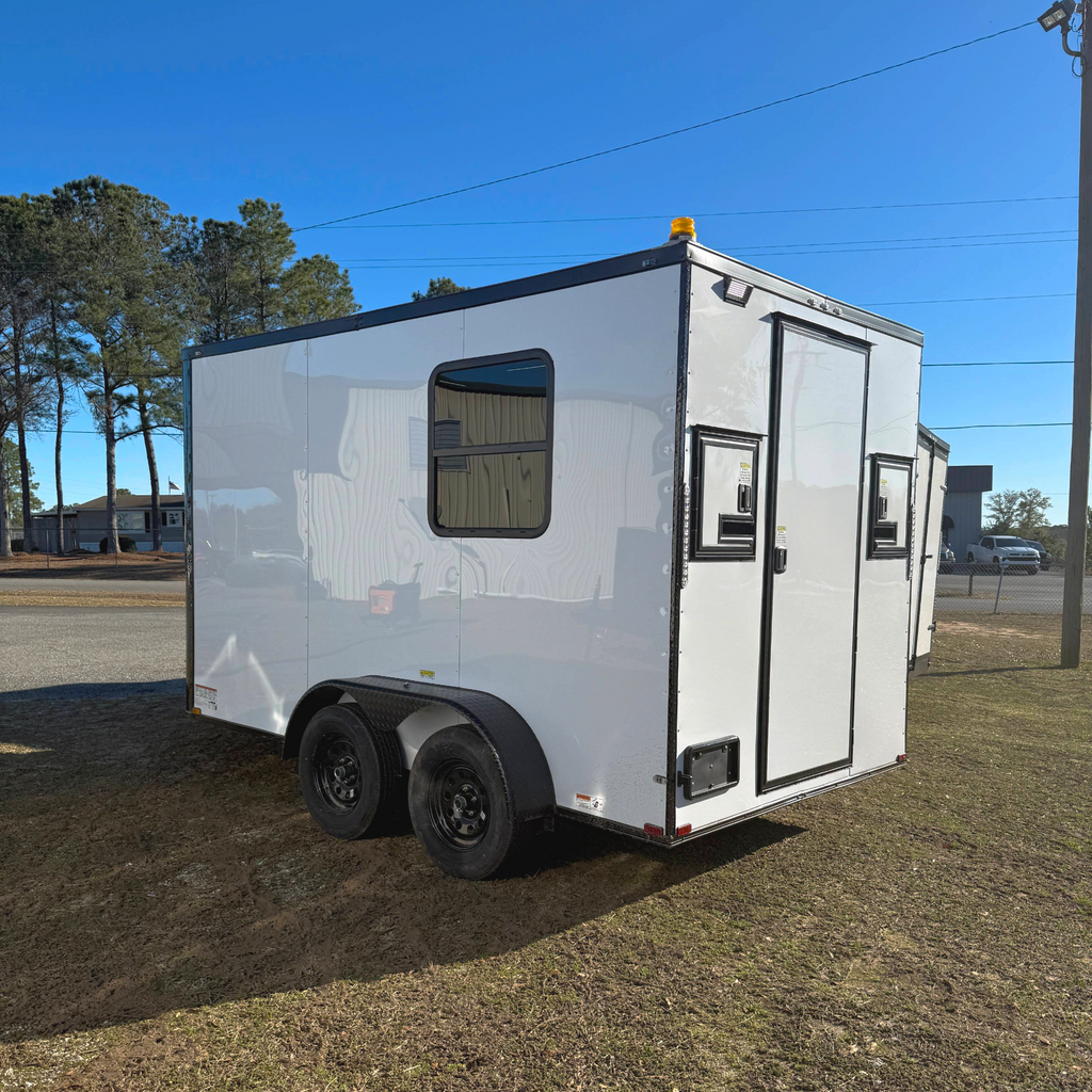 7X12TA White Splicing Trailer