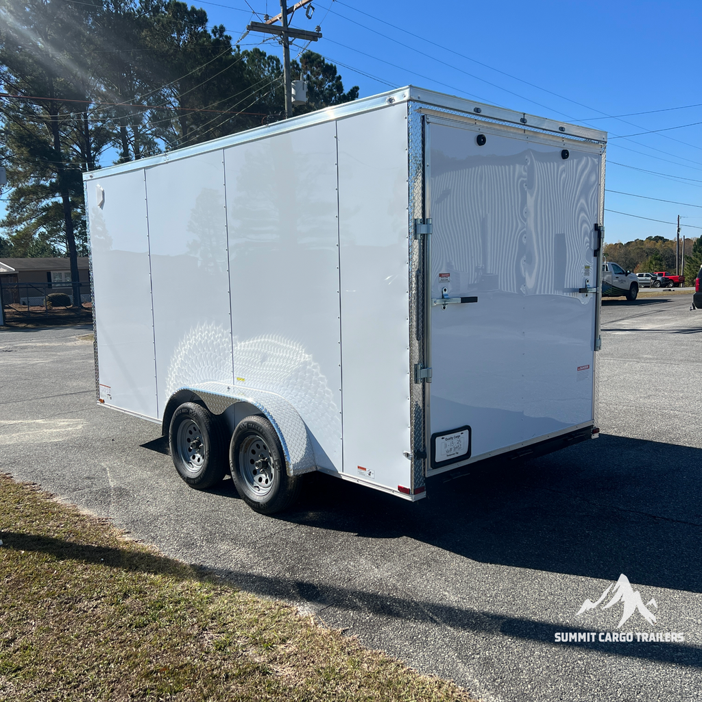 7X14TA White Standard Trailer