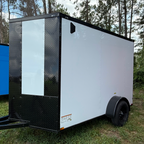 6X10SA White Standard Trailer