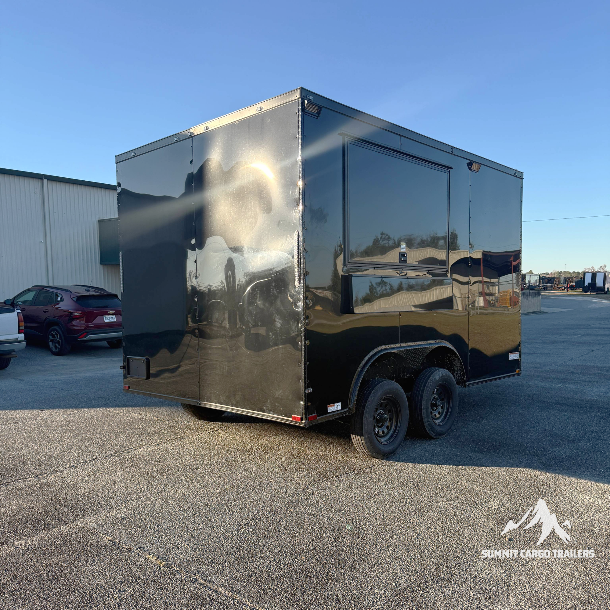 8.5X12TA Black Concession Trailer