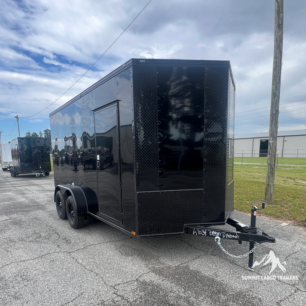 7X14TA Black Standard Trailer