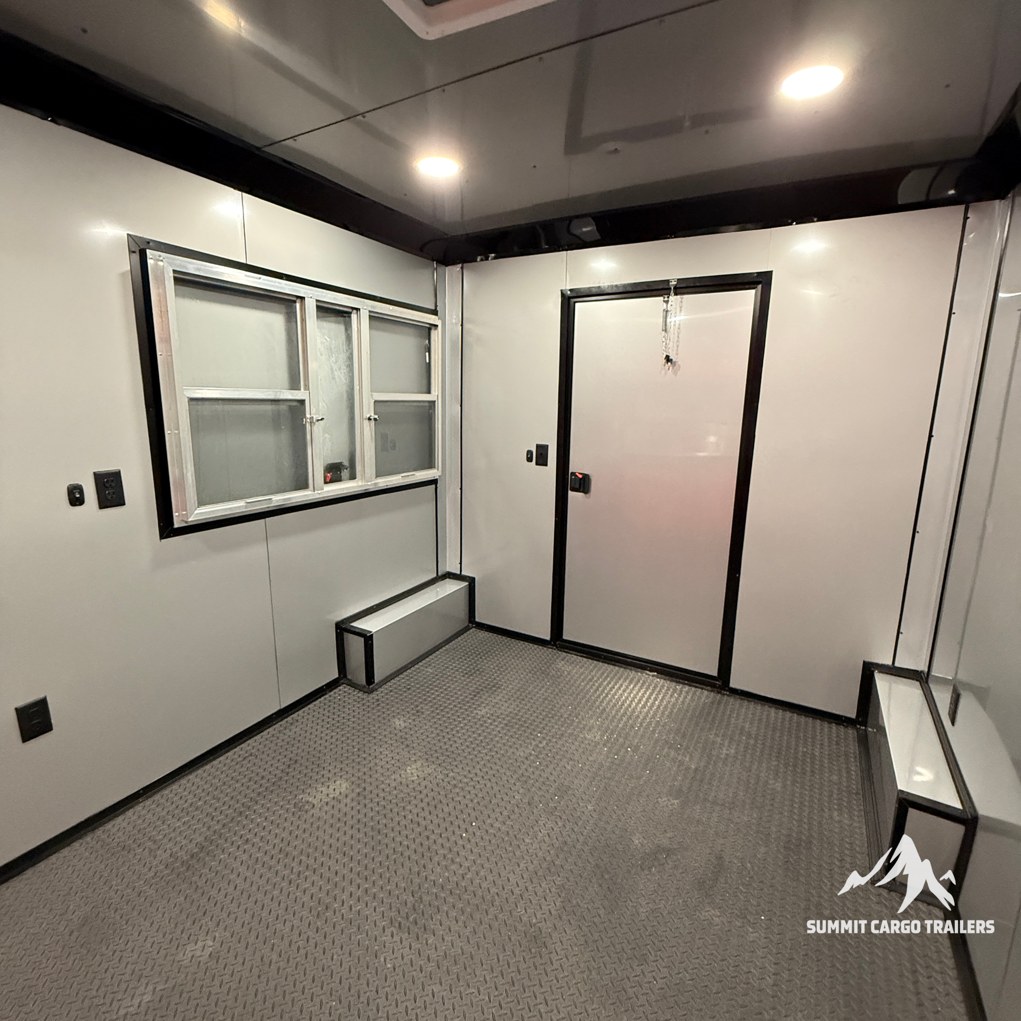 8.5X20TA Red Concession Gullwing Porch Trailer