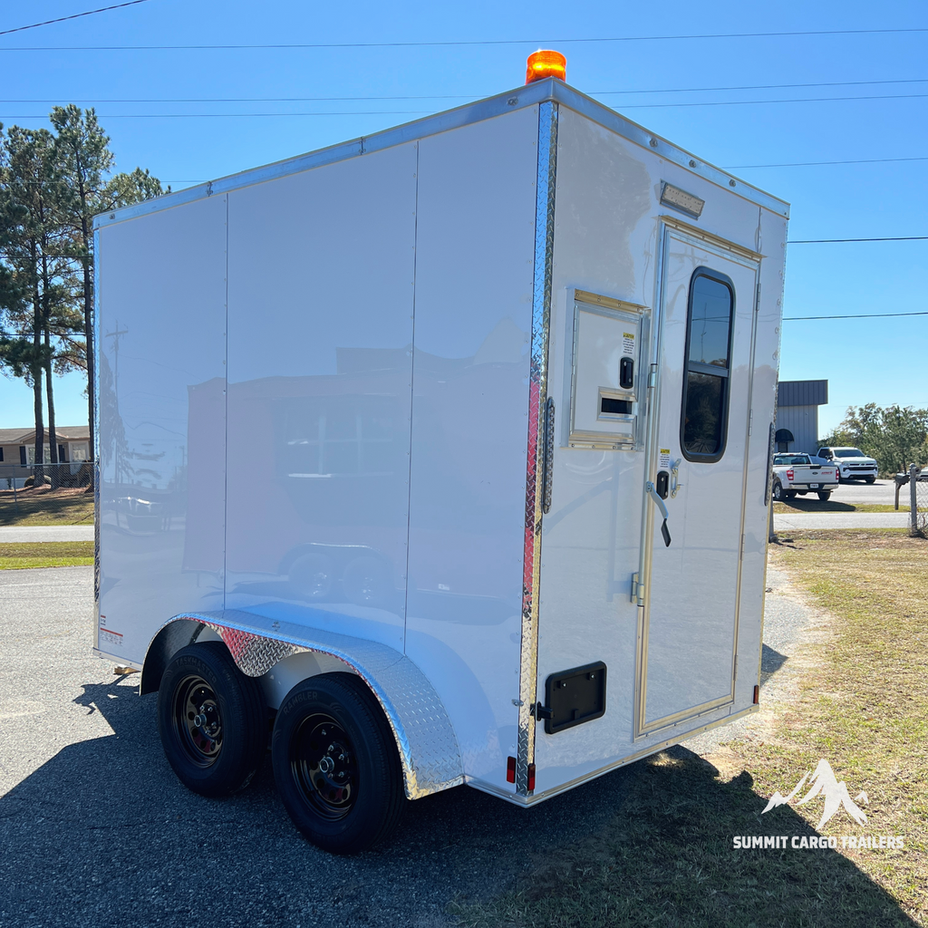 6X10TA White Splicing Trailer