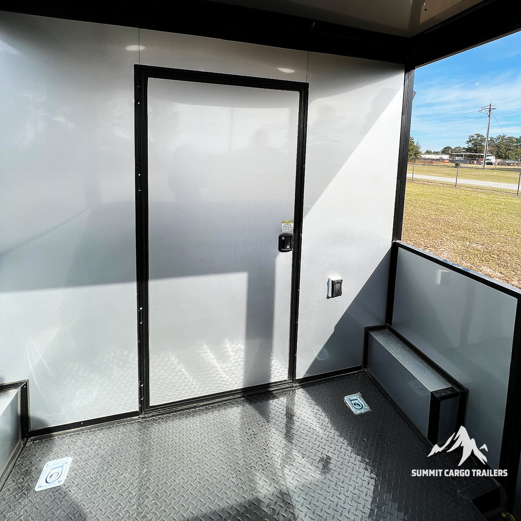 8.5X18TA3 Red Concession Porch Trailer