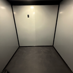 8.5X32TA5 Black Gullwing Porch Trailer