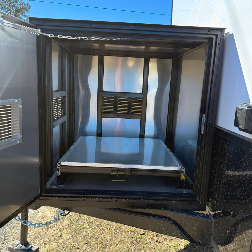 7X12TA White Dog Grooming Trailer