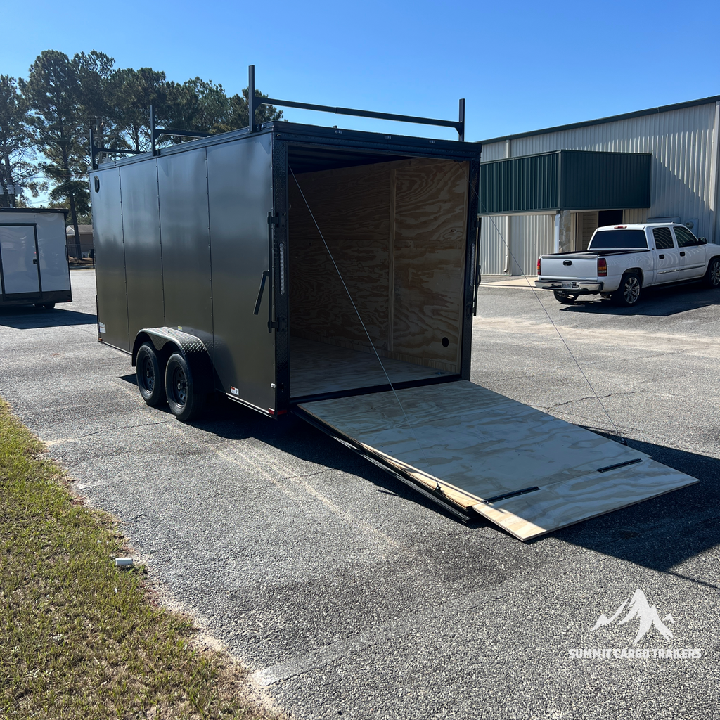 7X16TA Charcoal Standard Work Trailer