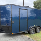 7X14TA Indigo Blue Concession Trailer