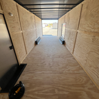 8.5X28TA3 White Standard Car Hauler Trailer