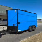 7X14TA Blue Concession Trailer