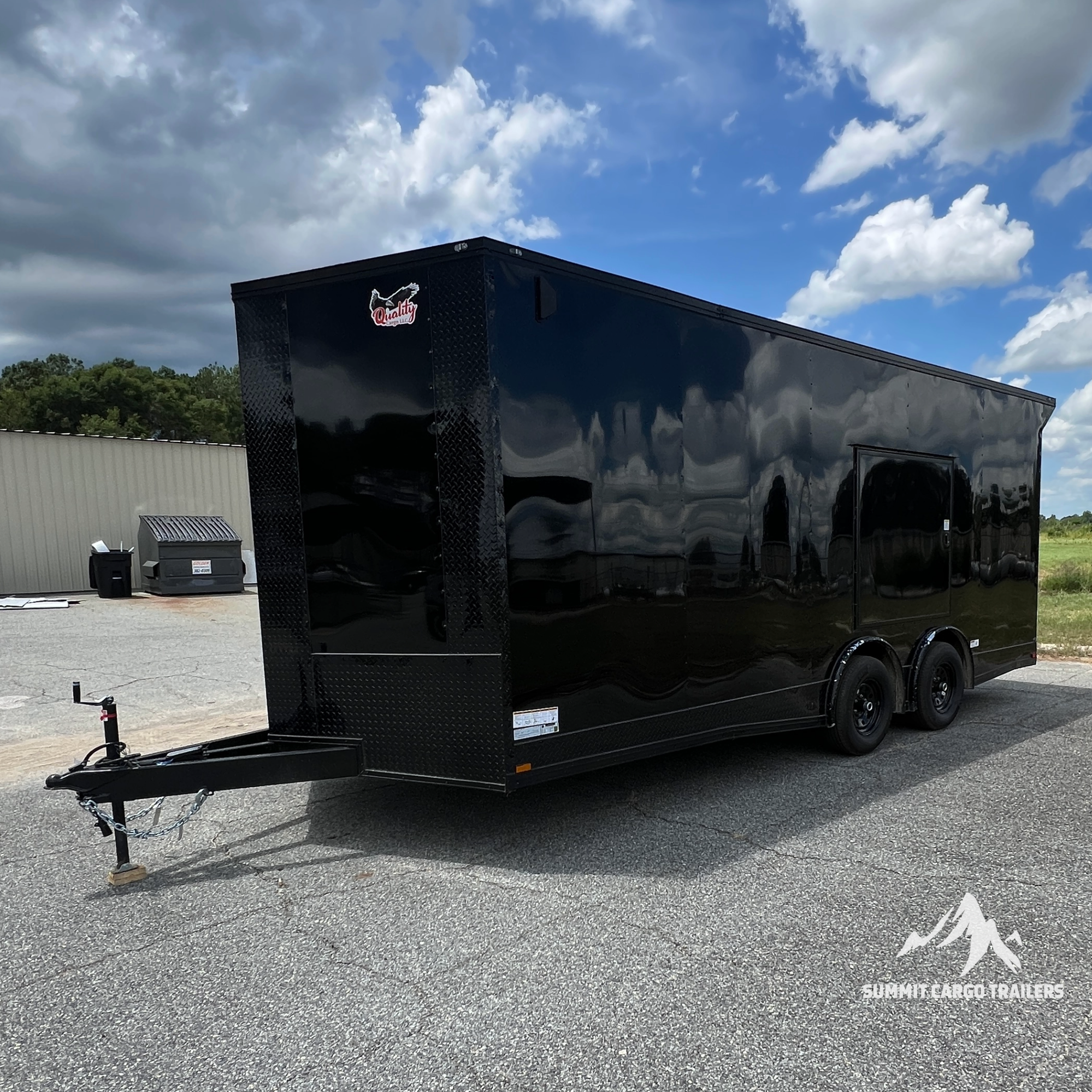 8.5X20TA3 Black Car Hauler Trailer
