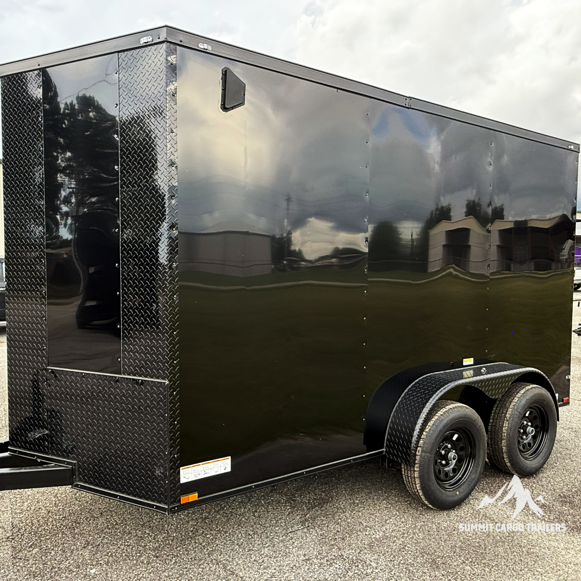 6X12TA Black Standard Trailer