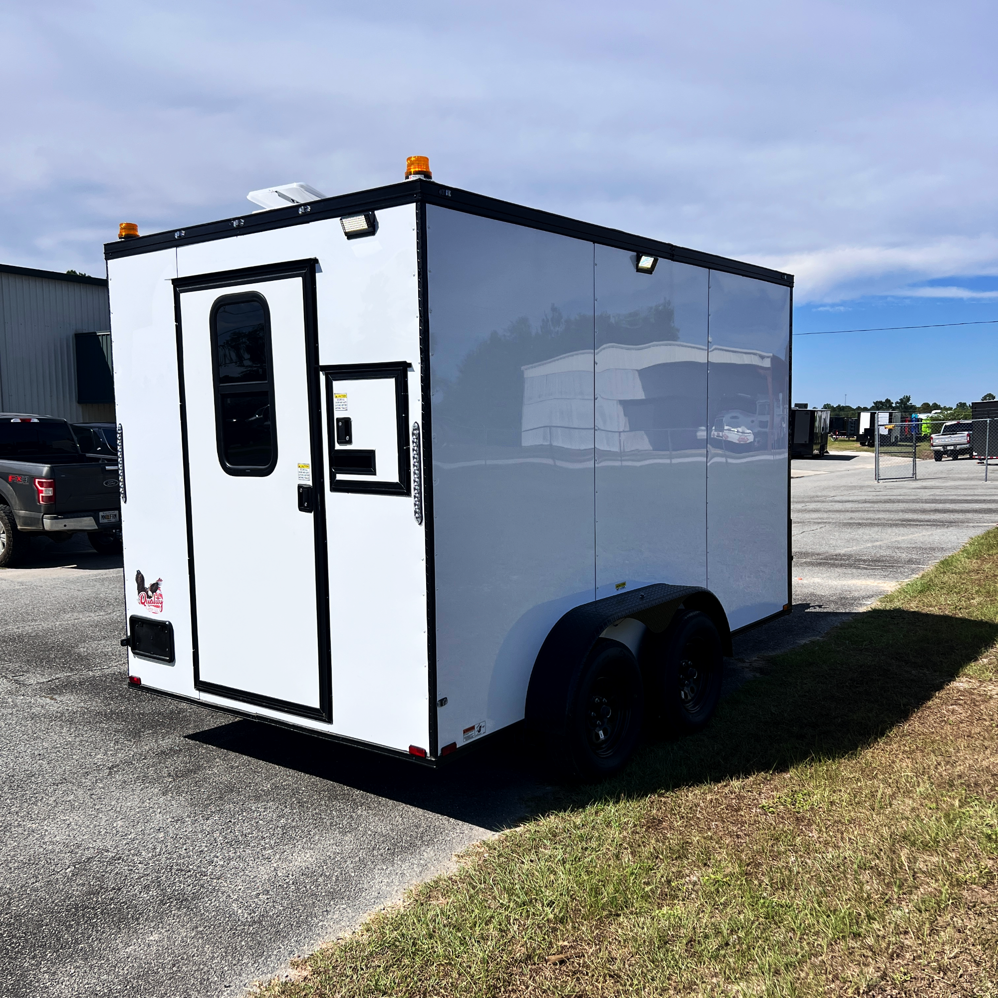 7X12TA White Splicing Trailer