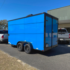 7X14TA Blue Concession Trailer