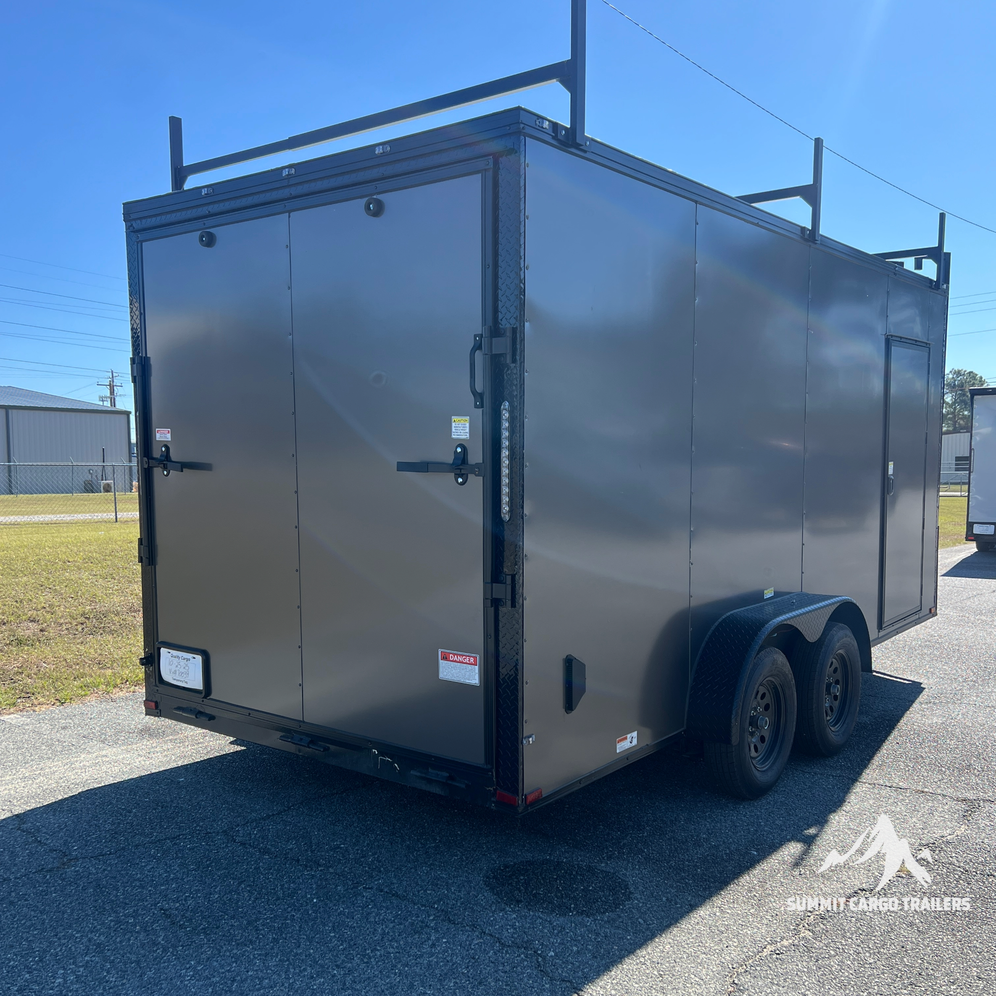 7X16TA Charcoal Standard Work Trailer