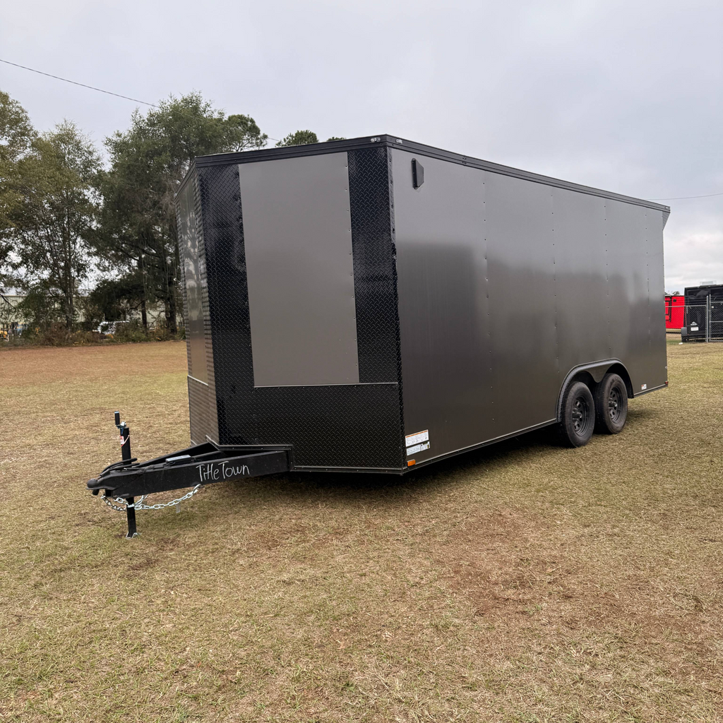 8.5X18TA Charcoal Standard Car Hauler Trailer