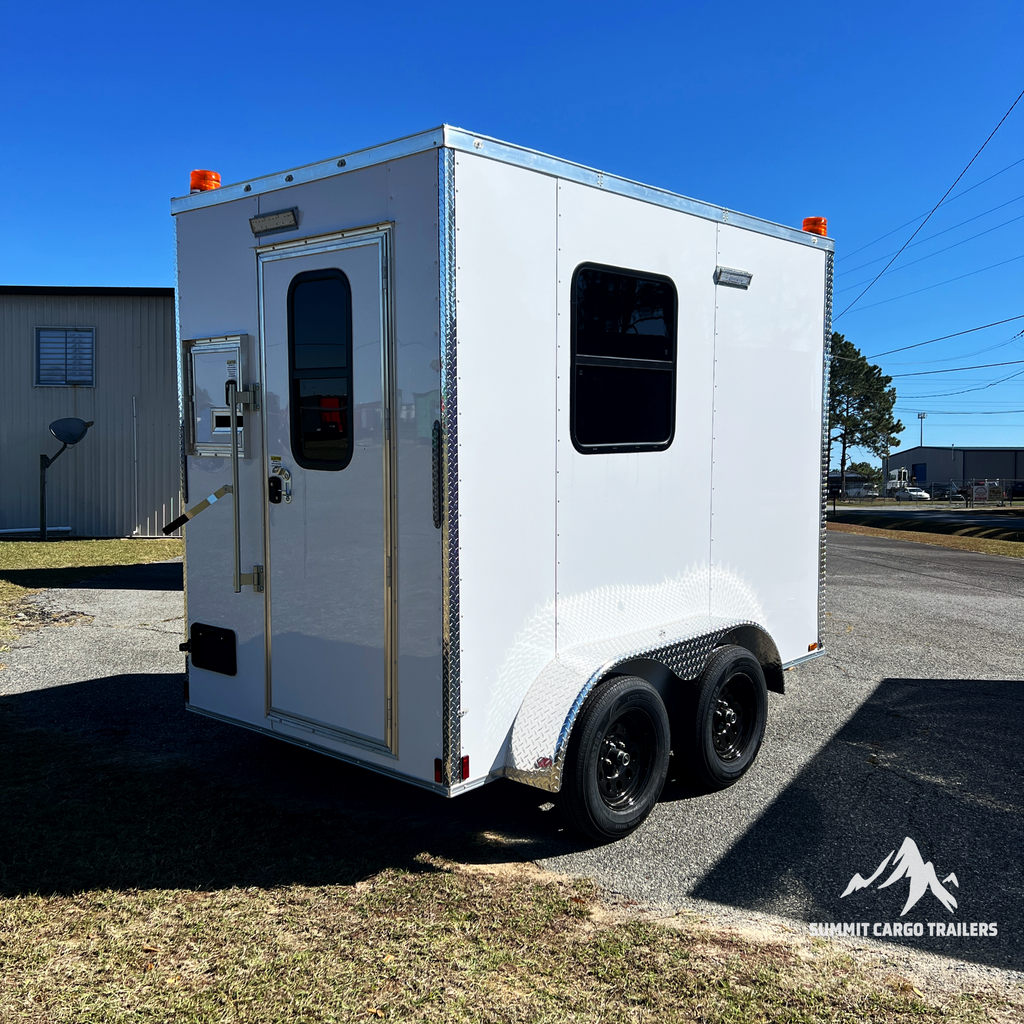 6X10TA White Splicing Trailer