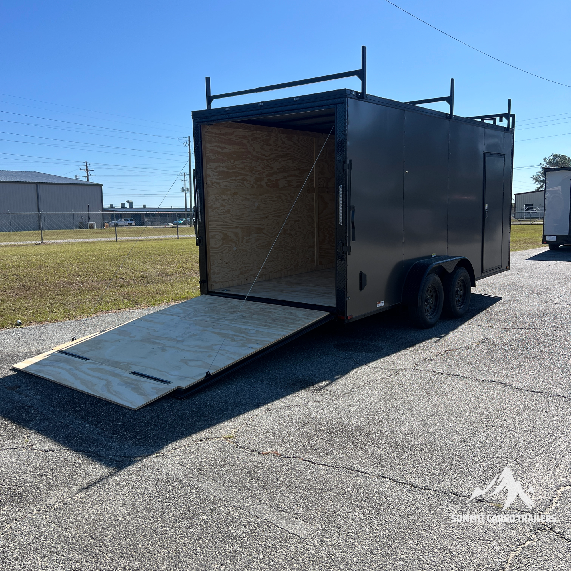 7X16TA Charcoal Standard Work Trailer