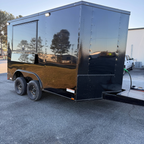 8.5X12TA Black Concession Trailer