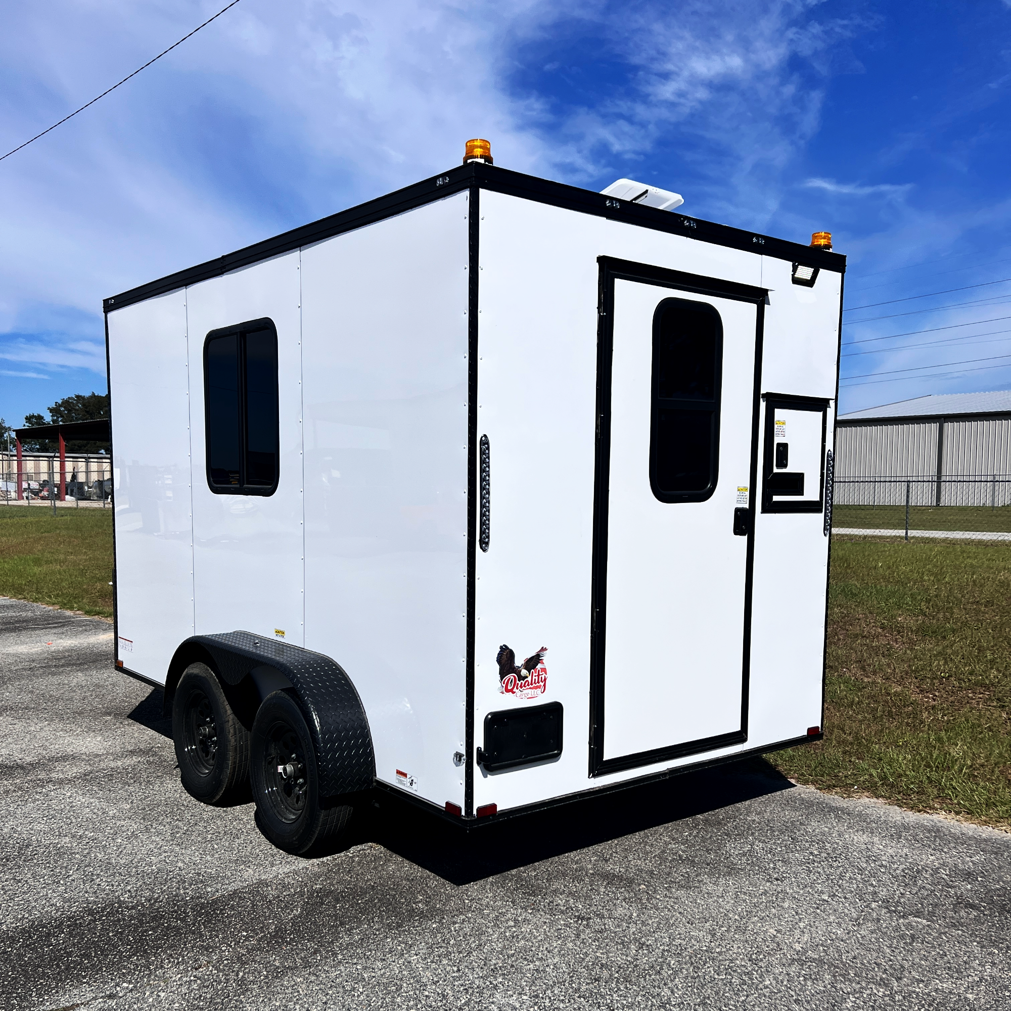7X12TA White Splicing Trailer