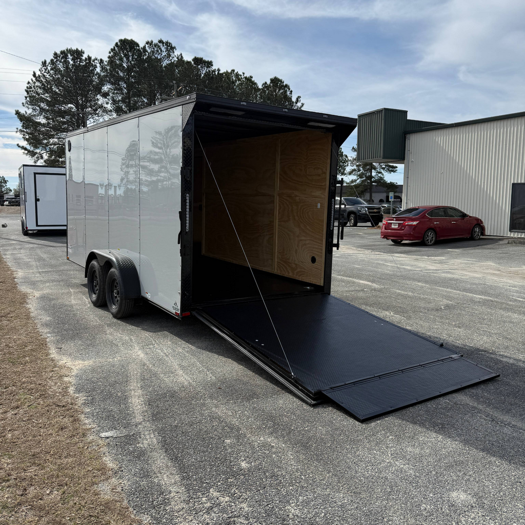 7X16TA Silver Work Trailer