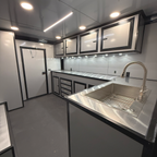 8.5X32TA5 Black Gullwing Porch Trailer