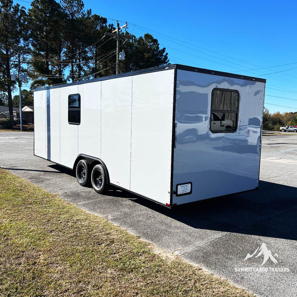 8.5X24TA White Office Trailer