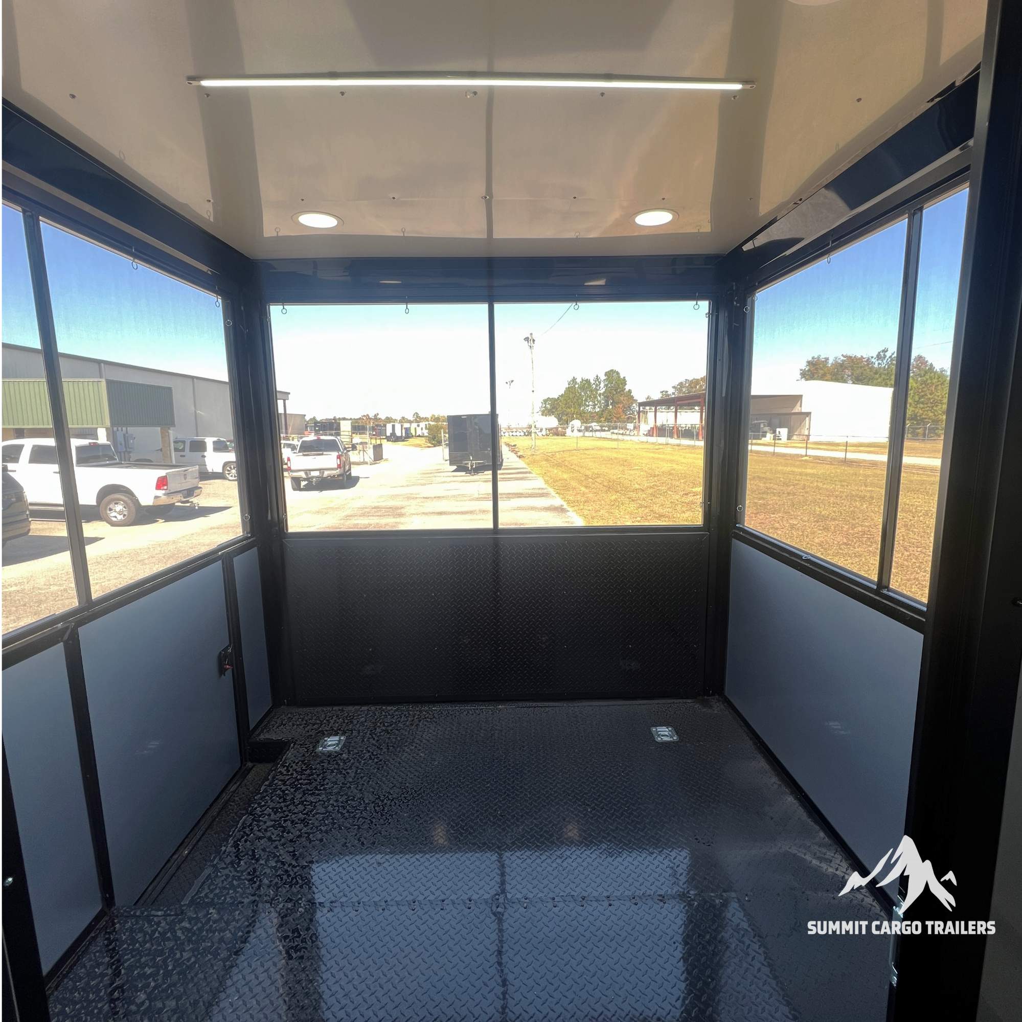 8.5X24 Charcoal Concession Porch Trailer