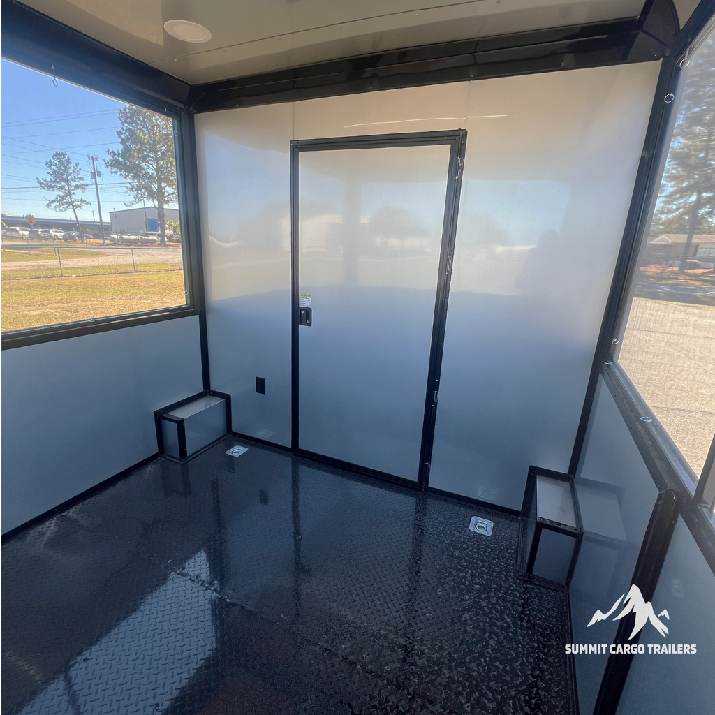 8.5X24 Charcoal Concession Porch Trailer