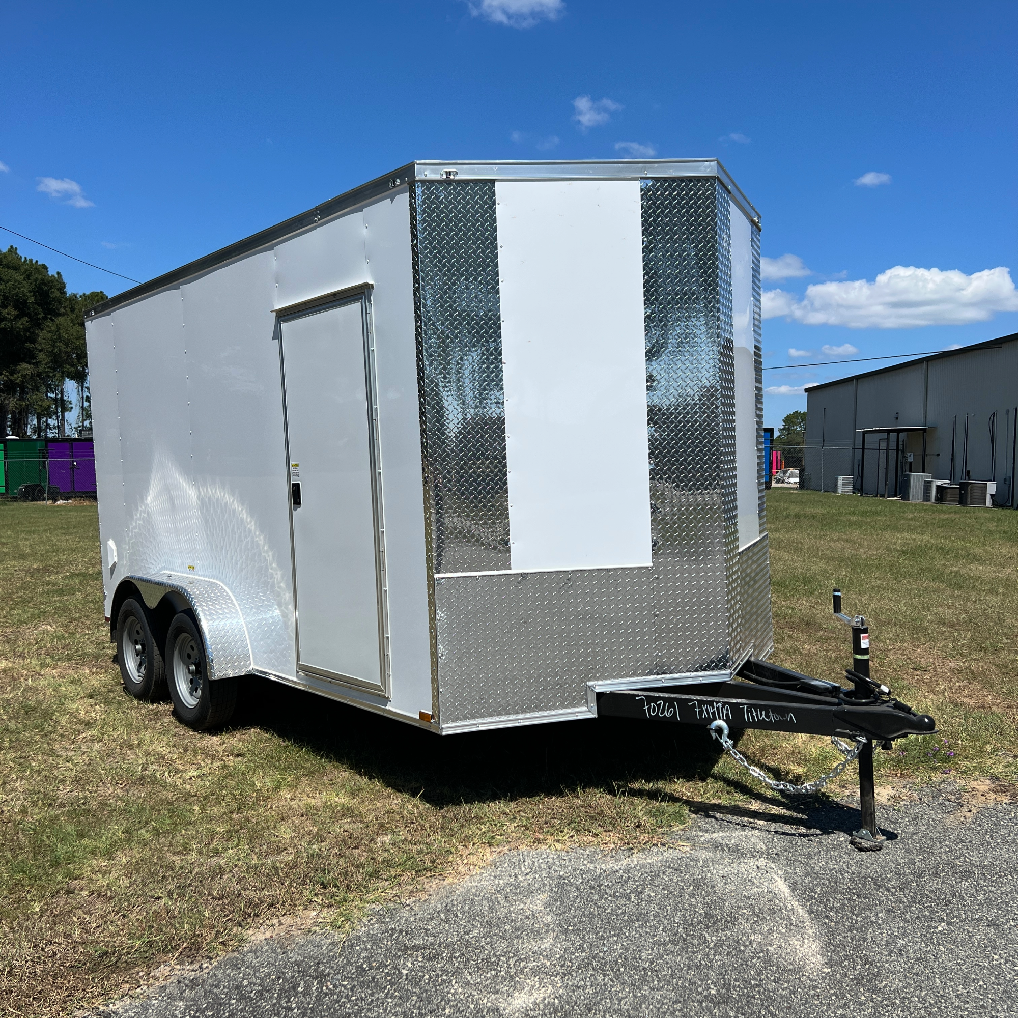 7X14TA White Standard Trailer