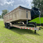 7X14TA Tan Dump Trailer